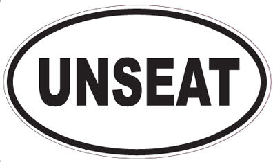 UNSEAT - Oval Sticker