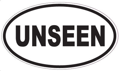 UNSEEN - Oval Sticker