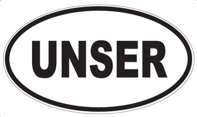 UNSER - Oval Magnet
