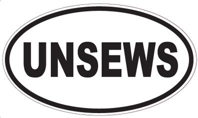 UNSEWS - Oval Sticker