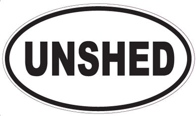 UNSHED - Oval Sticker