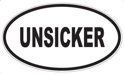 UNSICKER - Oval Sticker