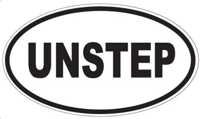 UNSTEP - Oval Sticker