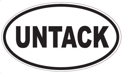 UNTACK - Oval Sticker