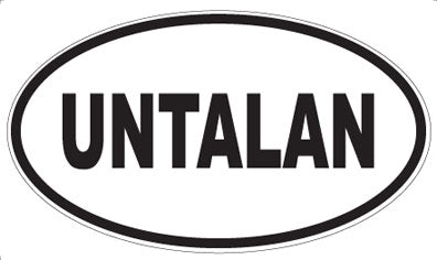 UNTALAN - Oval Magnet