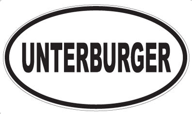 UNTERBURGER - Oval Magnet
