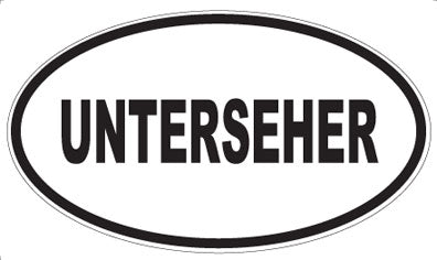 UNTERSEHER - Oval Magnet