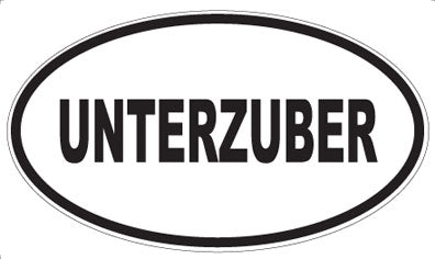 UNTERZUBER - Oval Magnet