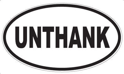 UNTHANK - Oval Magnet