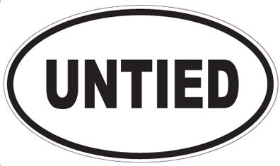 UNTIED - Oval Sticker