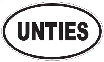 UNTIES - Oval Sticker