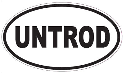 UNTROD - Oval Sticker