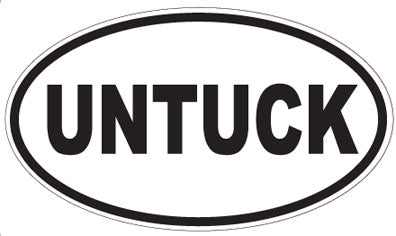 UNTUCK - Oval Sticker