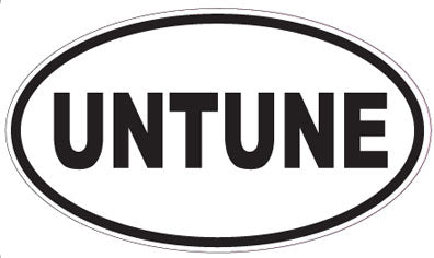 UNTUNE - Oval Sticker