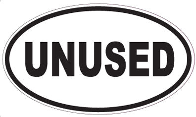 UNUSED - Oval Sticker