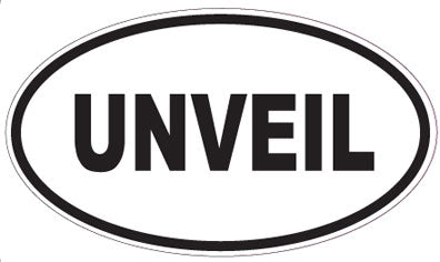 UNVEIL - Oval Sticker