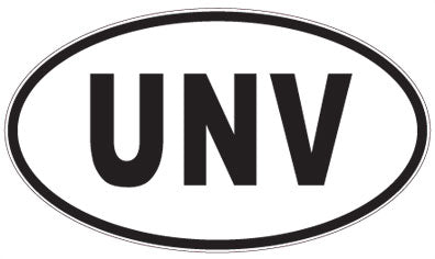 UNV - 3 Letter Initials Oval Magnet