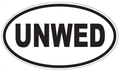 UNWED - Oval Magnet