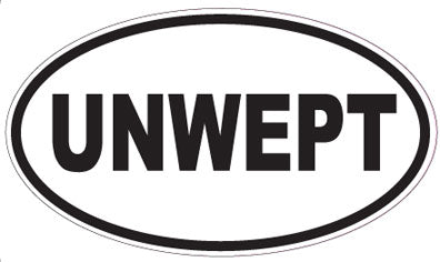UNWEPT - Oval Sticker