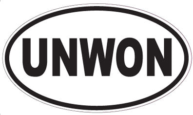 UNWON - Oval Sticker