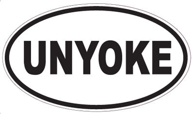 UNYOKE - Oval Sticker
