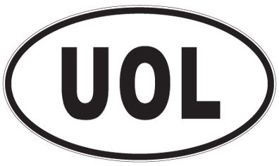 UOL - 3 Letter Initials Oval Magnet