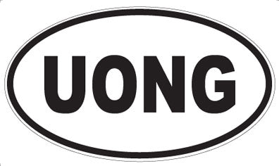 UONG - Oval Sticker