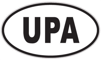 UPA - 3 Letter Initials Oval Magnet
