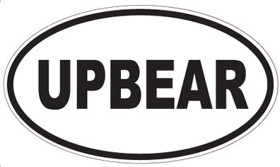 UPBEAR - Oval Sticker