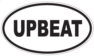 UPBEAT - Oval Sticker