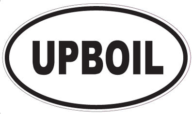 UPBOIL - Oval Sticker