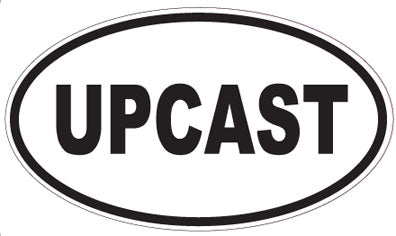 UPCAST - Oval Sticker