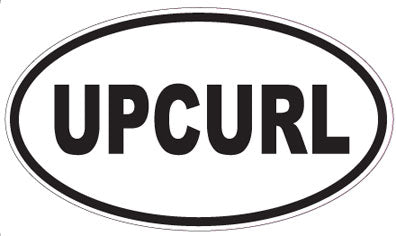 UPCURL - Oval Sticker