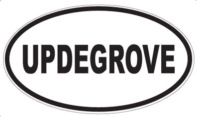 UPDEGROVE - Oval Sticker