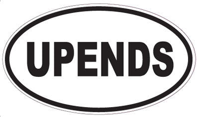 UPENDS - Oval Sticker