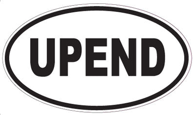 UPEND - Oval Magnet