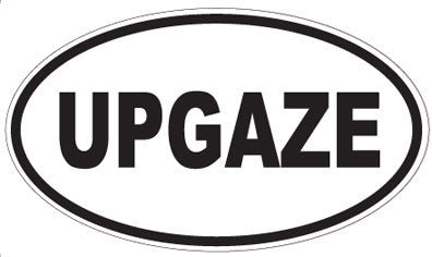 UPGAZE - Oval Sticker