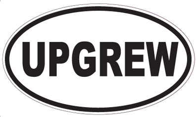 UPGREW - Oval Sticker