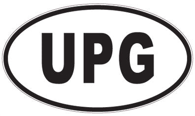 UPG - 3 Letter Initials Oval Magnet