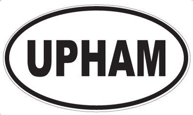 UPHAM - Oval Sticker