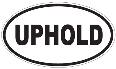 UPHOLD - Oval Sticker
