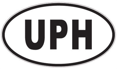 UPH - 3 Letter Initials Oval Magnet