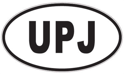 UPJ - 3 Letter Initials Oval Magnet