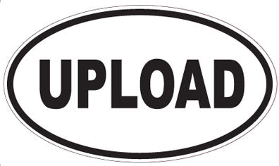 UPLOAD - Oval Sticker