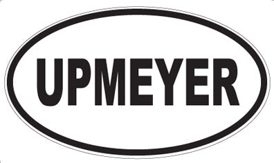 UPMEYER - Oval Sticker