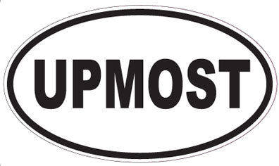 UPMOST - Oval Sticker