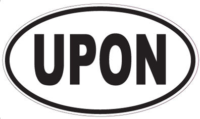 UPON - Oval Sticker
