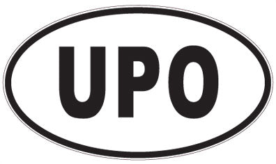 UPO - 3 Letter Initials Oval Magnet