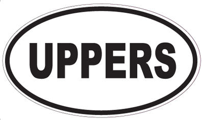 UPPERS - Oval Sticker
