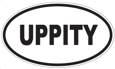 UPPITY - Oval Sticker